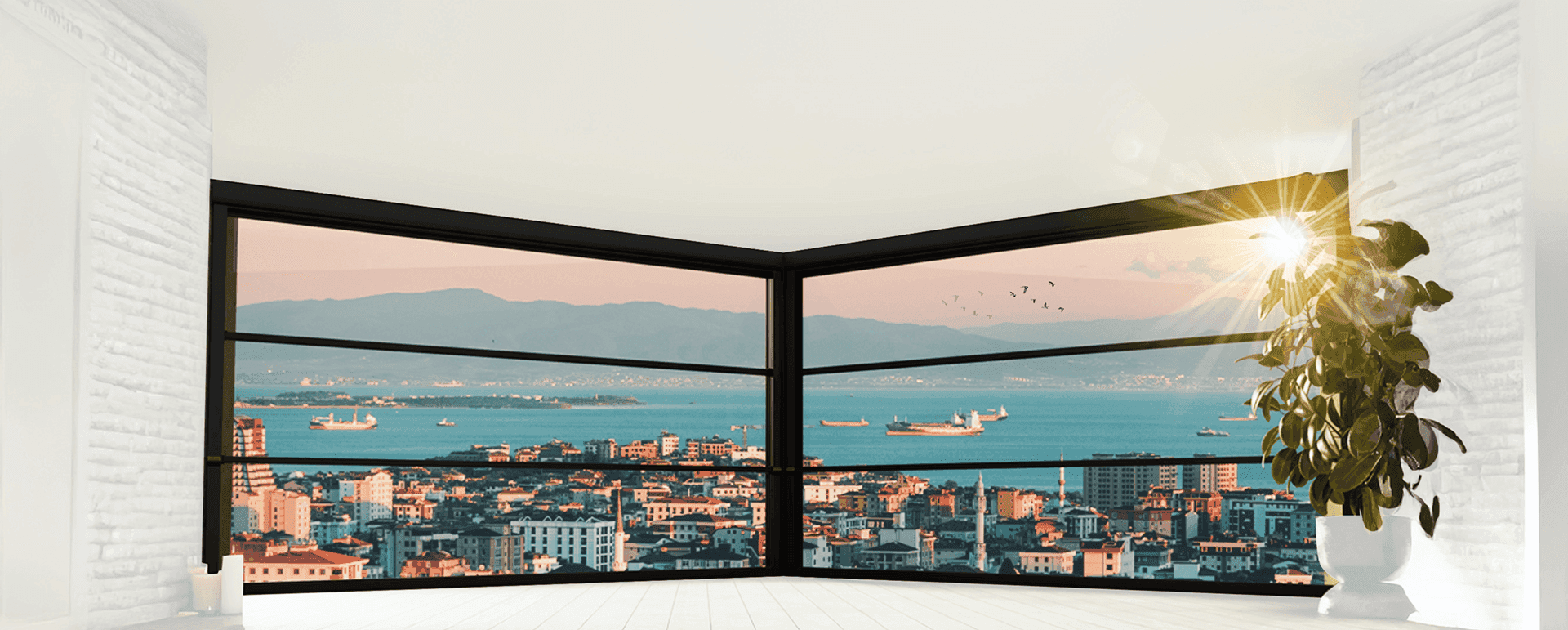 Vue panoramique maximale